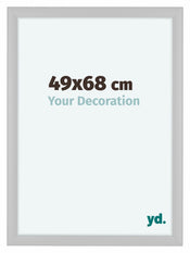 Como MDF Bilderrahmen 49x68cm Weiss Matt Vorne Messe | Yourdecoration.de