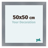 Como MDF Bilderrahmen 50x50cm Aluminium Geburstet Vorne Messe | Yourdecoration.de