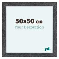 Como MDF Bilderrahmen 50x50cm Grau Gewischt Vorne Messe | Yourdecoration.de