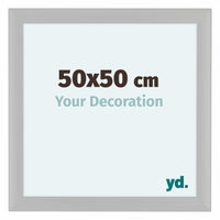 Como MDF Bilderrahmen 50x50cm Weiss Gemasert Vorne Messe | Yourdecoration.de