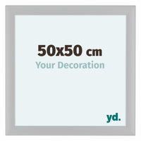 Como MDF Bilderrahmen 50x50cm Weiss Matt Vorne Messe | Yourdecoration.de