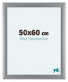 Como MDF Bilderrahmen 50x60cm Silber Matt Vorne Messe | Yourdecoration.de