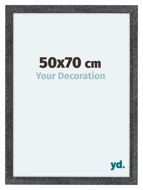 Como MDF Bilderrahmen 50x70cm Grau Gewischt Vorne Messe | Yourdecoration.de
