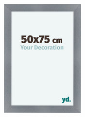 Como MDF Bilderrahmen 50x75cm Aluminium Gebeurstet Vorne Vorne | Yourdecoration.de