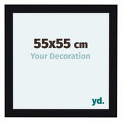 Como MDF Bilderrahmen 55x55cm Schwarz Hochglanz Vorne Messe | Yourdecoration.de
