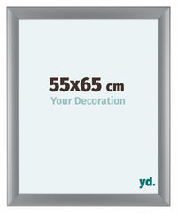 Como MDF Bilderrahmen 55x65cm Silber Matt Vorne Messe | Yourdecoration.de
