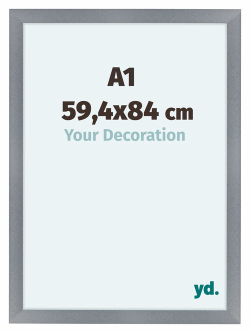 Como MDF Bilderrahmen 59 4x84cm A1 Aluminium Geburstet Vorne Messe | Yourdecoration.de