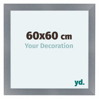Como MDF Bilderrahmen 60x60cm Aluminium Geburstet Vorne Messe | Yourdecoration.de