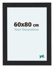 Como MDF Bilderrahmen 60x80cm Schwarz Gemasert Vorne Messe | Yourdecoration.de