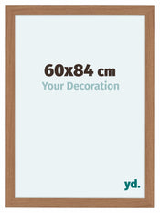 Como MDF Bilderrahmen 60x84cm Nussbaum Hell Vorne Messe | Yourdecoration.de