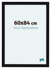 Como MDF Bilderrahmen 60x84cm Schwarz Hochglanz Vorne Messe | Yourdecoration.de