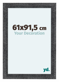 Como MDF Bilderrahmen 61x91 5cm Grau Gewischt Vorne Messe | Yourdecoration.de