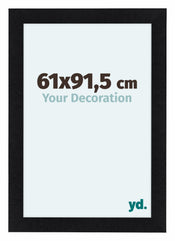 Como MDF Bilderrahmen 61x91 5cm Schwarz Matt Vorne Messe | Yourdecoration.de