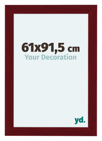 Como MDF Bilderrahmen 61x91 5cm Weinrot Gewischt Vorne Messe | Yourdecoration.de
