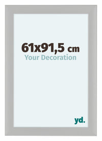 Como MDF Bilderrahmen 61x91 5cm Weiss Gemasert Vorne Messe | Yourdecoration.de