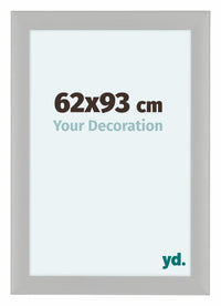 Como MDF Bilderrahmen 62x93cm Weiss Gemasert Vorne Messe | Yourdecoration.de
