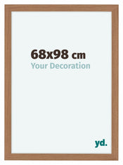 Como MDF Bilderrahmen 68x98cm Nussbaum Hell Vorne Messe | Yourdecoration.de