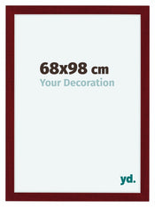 Como MDF Bilderrahmen 68x98cm Weinrot Gewischt Vorne Messe | Yourdecoration.de
