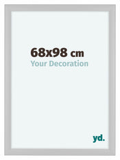 Como MDF Bilderrahmen 68x98cm Weiss Hochglanz Vorne Messe | Yourdecoration.de