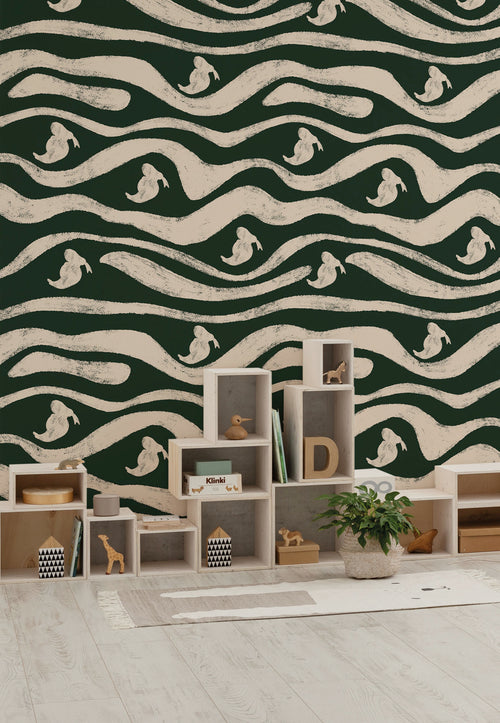 Disney Donald Duck Green Waves Innere Fototapete DX4 201 | Yourdecoration.de