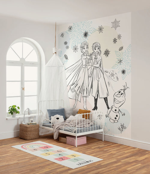 Disney Frozen Sketch Sisters Innere Fototapete DX4 223 | Yourdecoration.de