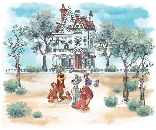 Disney Lady and the Tramp Sweet Home Fototapete DX6 190 | Yourdecoration.de