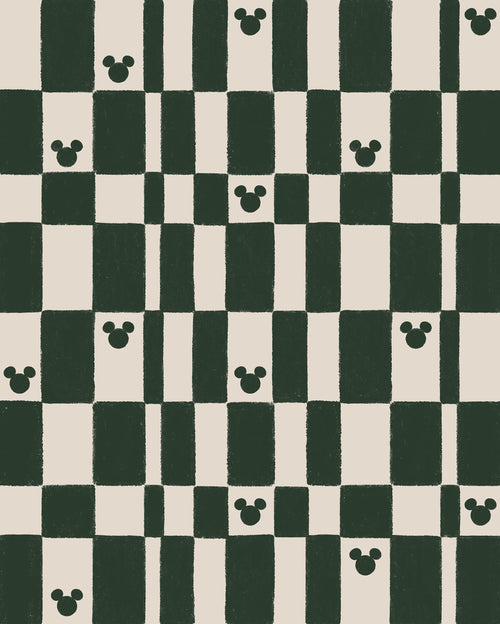 Disney Mickey Mouse Green Chess Fototapete DX4 187 | Yourdecoration.de