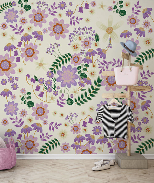 Disney Minnie Mouse Gardening Club Beige Innere Fototapete DX5 198 | Yourdecoration.de