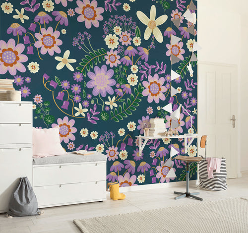 Disney Minnie Mouse Gardening Club Blue Innere Fototapete DX5 215 | Yourdecoration.de