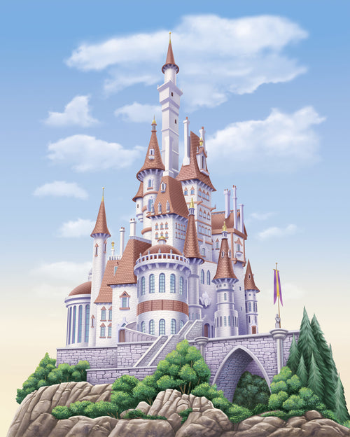 Disney Princess Belle Castle Fototapete DX4 229 | Yourdecoration.de