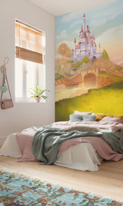 Disney Princess Belle Castle River Innere Fototapete DX3 227 | Yourdecoration.de