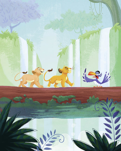 Disney The Lion King Classic Waterfall Fototapete DX4 220 | Yourdecoration.de