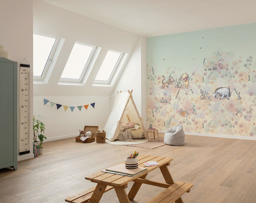 Disney Winnie the Pooh Flowerfield Innere Fototapete DX6 194 | Yourdecoration.de