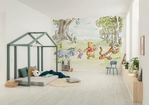 Disney Winnie the Pooh Walk Together Innere Fototapete DX6 228 | Yourdecoration.de