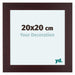 Dover Holz Bilderrahmen 20x20cm Mahagoni Vorne Messe | Yourdecoration.de