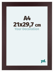 Dover Holz Bilderrahmen 21x29 7cm A4 Mahagoni Vorne Messe | Yourdecoration.de