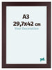 Dover Holz Bilderrahmen 29 7x42cm A3 Mahagoni Vorne Messe | Yourdecoration.de