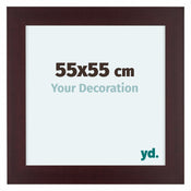Dover Holz Bilderrahmen 55x55cm Mahagoni Vorne Messe | Yourdecoration.de