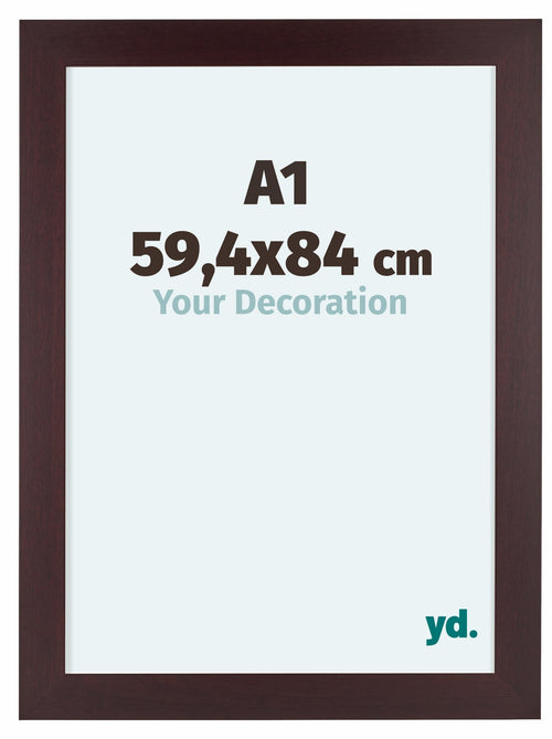 Dover Holz Bilderrahmen 59 4x84cm A1 Mahagoni Vorne Messe | Yourdecoration.de