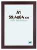 Dover Holz Bilderrahmen 59 4x84cm A1 Mahagoni Vorne Messe | Yourdecoration.de