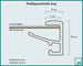 Bilderrahmen Evry Detail Querschnitt Zeichnung | Yourdecoration.de