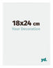 Evry Kunststoff Bilderrahmen 18x24cm Weiss Hochglanz Vorne Messe | Yourdecoration.de