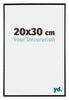 Evry Kunststoff Bilderrahmen 20x30cm Schwarz Hochglanz Vorne Messe | Yourdecoration.de