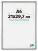 Evry Kunststoff Bilderrahmen 21x29 7cm A4 Antrazit Vorne Messe | Yourdecoration.de