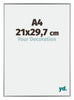 Evry Kunststoff Bilderrahmen 21x29 7cm A4 Silber Vorne Messe | Yourdecoration.de
