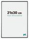 Evry Kunststoff Bilderrahmen 21x30cm Schwarz Hochglanz Vorne Messe | Yourdecoration.de