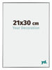 Evry Kunststoff Bilderrahmen 21x30cm Silber Vorne Messe | Yourdecoration.de