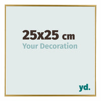 Evry Kunststoff Bilderrahmen 25x25cm Gold Vorne Messe | Yourdecoration.de