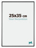 Evry Kunststoff Bilderrahmen 25x35cm Schwarz Hochglanz Vorne Messe | Yourdecoration.de