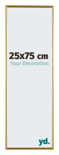 Evry Kunststoff Bilderrahmen 25x75cm Gold Vorne Messe | Yourdecoration.de